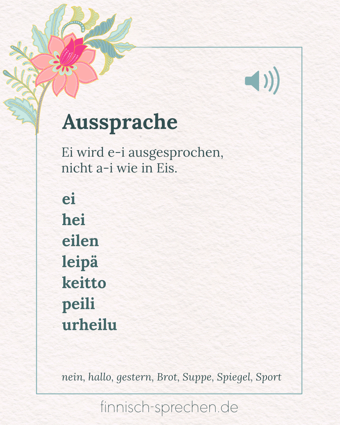 Aussprache